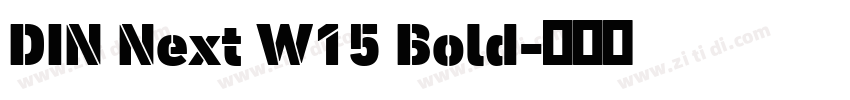 DIN Next W15 Bold字体转换